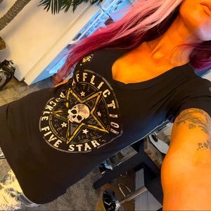 🖤 Vintage Y2K Affliction “Live Fast” Tee 🖤